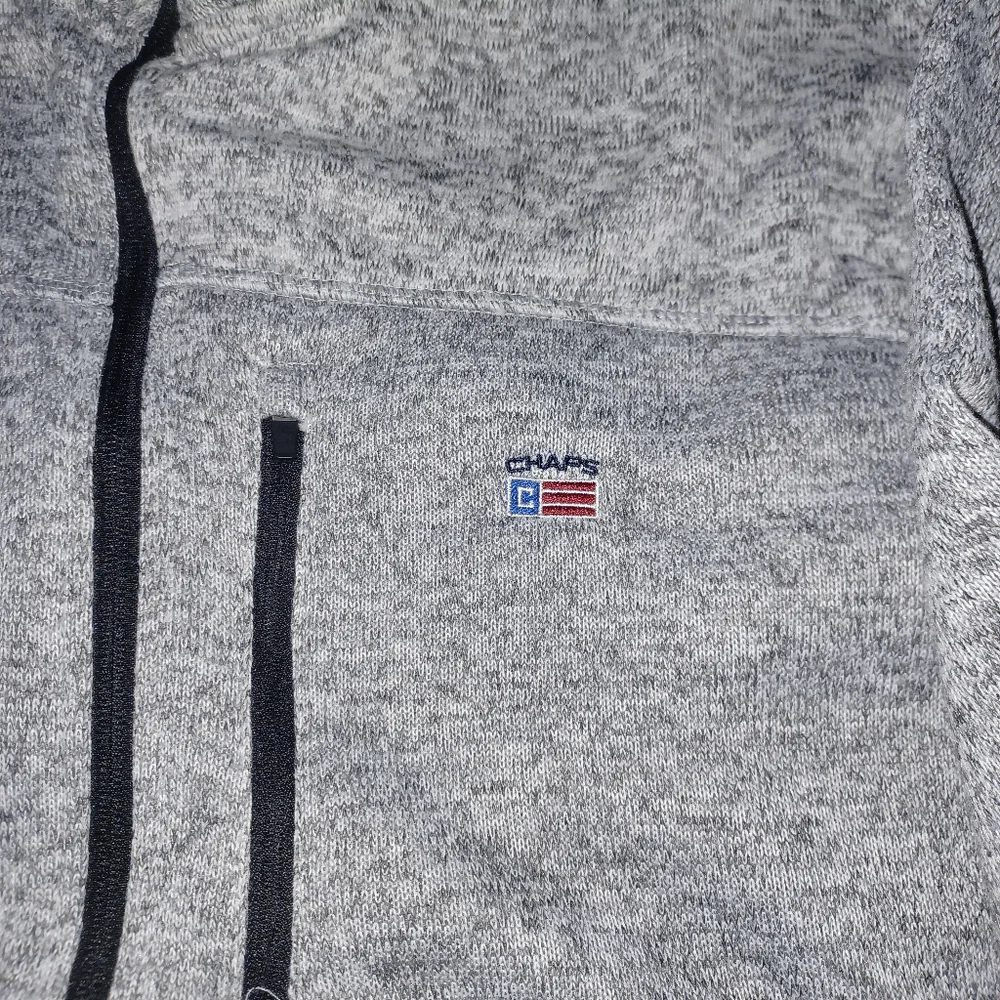 Ralph Lauren Chaps Brand Heathered Zipup Jacket Big Mans Size 4XL New W/tags 4X